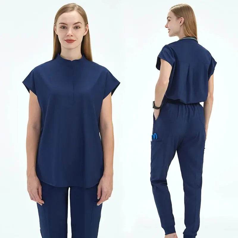 Elevate Your Workday with the Ultimate 10-Pocket Women's Scrubs Set for Style and Comfort