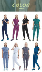 Elevate Your Workday with the Ultimate 10-Pocket Women's Scrubs Set for Style and Comfort