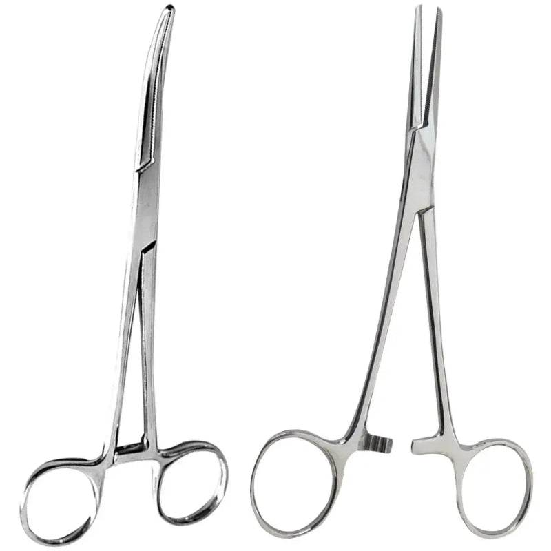 Curved or Straight Stainless-Steel, Locking Pick-Ups: Kelly, Ochsner, Halsted, Hartman, Crile, Pean