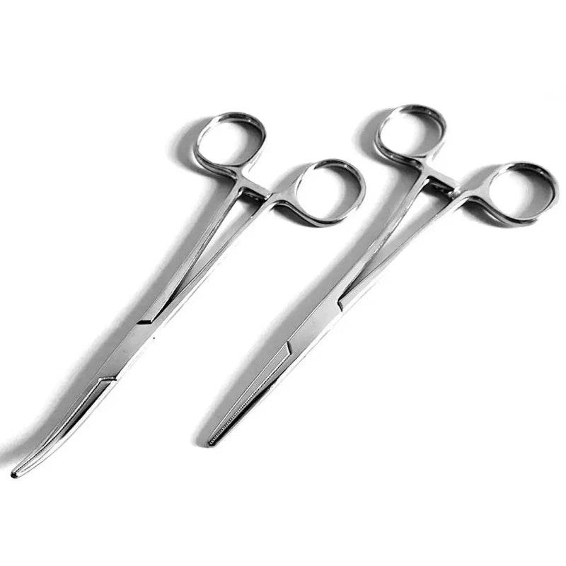 Curved or Straight Stainless-Steel, Locking Pick-Ups: Kelly, Ochsner, Halsted, Hartman, Crile, Pean