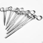 Curved or Straight Stainless-Steel, Locking Pick-Ups: Kelly, Ochsner, Halsted, Hartman, Crile, Pean