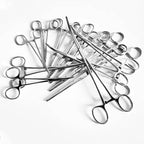 Curved or Straight Stainless-Steel, Locking Pick-Ups: Kelly, Ochsner, Halsted, Hartman, Crile, Pean