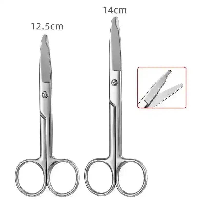 12.5/14cm Remove Suture Scissors Stainless Steel Medical Scissors Trim Crescent Notch Scissors Straight
