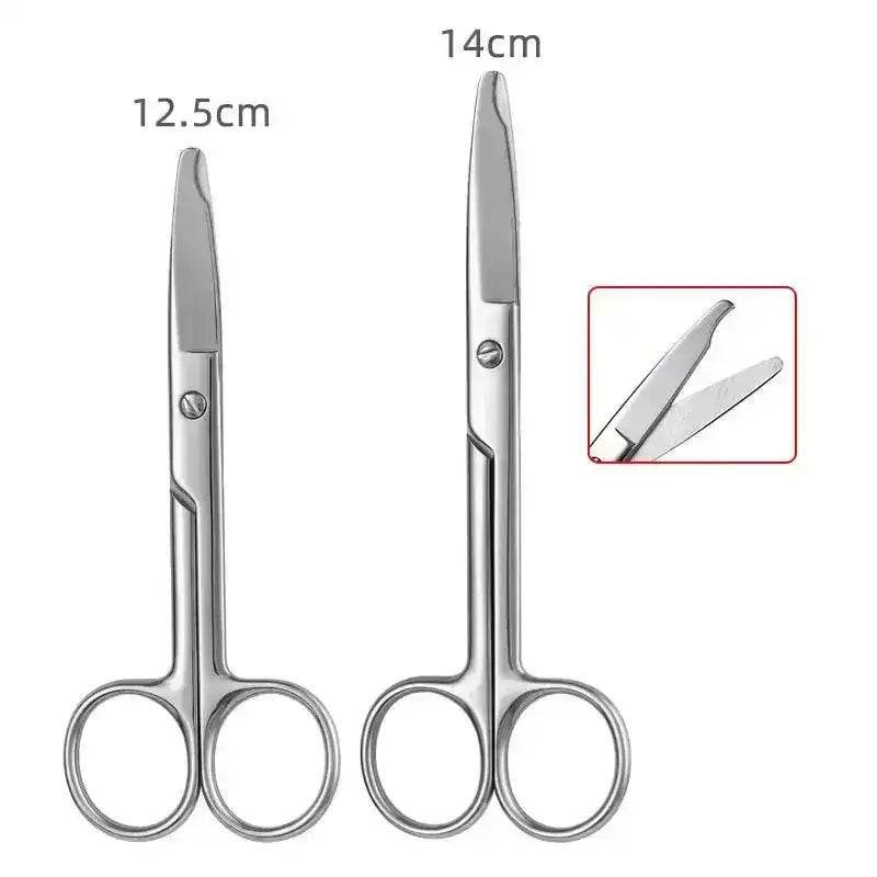 12.5/14cm Remove Suture Scissors Stainless Steel Medical Scissors Trim Crescent Notch Scissors Straight