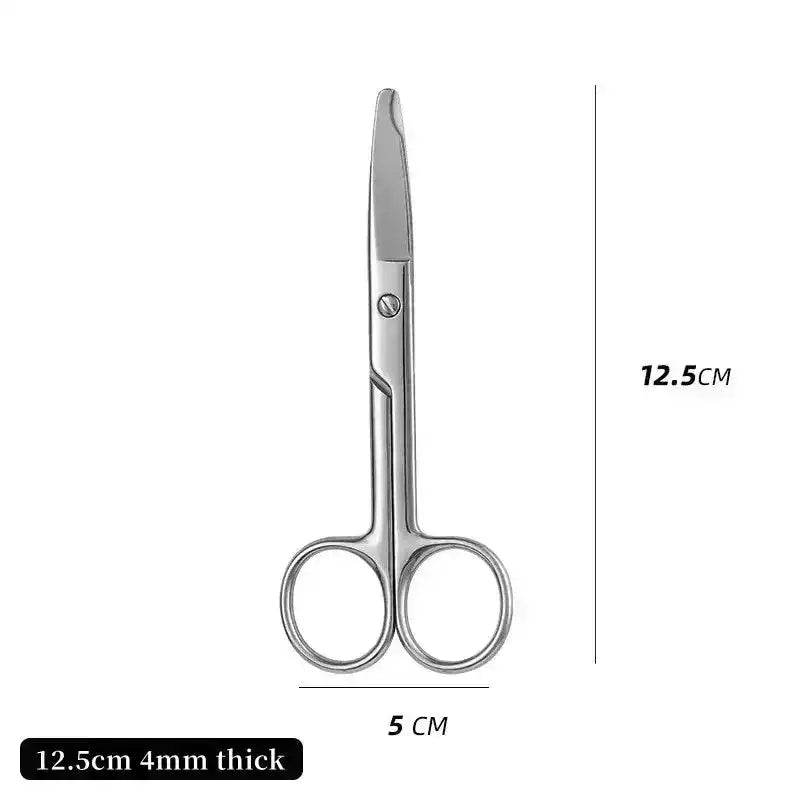 12.5/14cm Remove Suture Scissors Stainless Steel Medical Scissors Trim Crescent Notch Scissors Straight 12.5cm