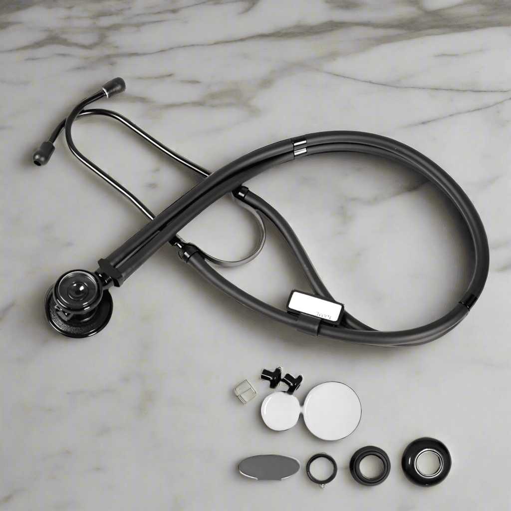The Classic Black Doctor Cardiology Stethoscope - A Must-Have for Medical Professionals! Default Title