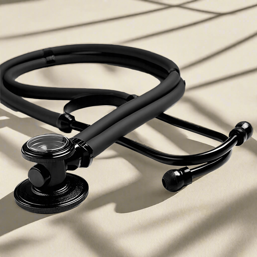 The Classic Black Doctor Cardiology Stethoscope - A Must-Have for Medical Professionals!