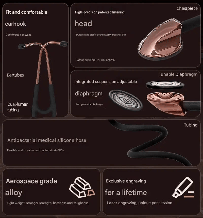 Carent Medical Professional Cardiology Stethoscope - Master the Art of Diagnosis