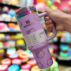 Stanley Quencher H2.0 40 oz Tumbler with Handle and Straw and Flow-state 3-Position Lid Purple 40oz 1.1L