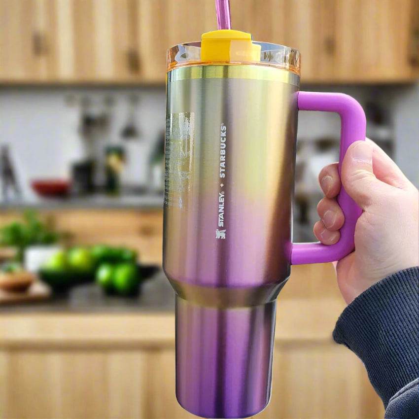 Stanley Quencher H2.0 40 oz Tumbler with Handle and Straw and Flow-state 3-Position Lid X GLOD 40oz 1.1L