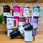 Stanley Quencher H2.0 40 oz Tumbler with Handle and Straw and Flow-state 3-Position Lid Plating Black 40oz 1.1L