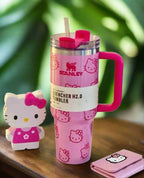 Stanley Quencher H2.0 40 oz Tumbler with Handle and Straw and Flow-state 3-Position Lid KT PINK 40oz 1.1L
