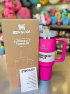 Stanley Quencher H2.0 40 oz Tumbler with Handle and Straw and Flow-state 3-Position Lid Hot Pink 40oz 1.1L