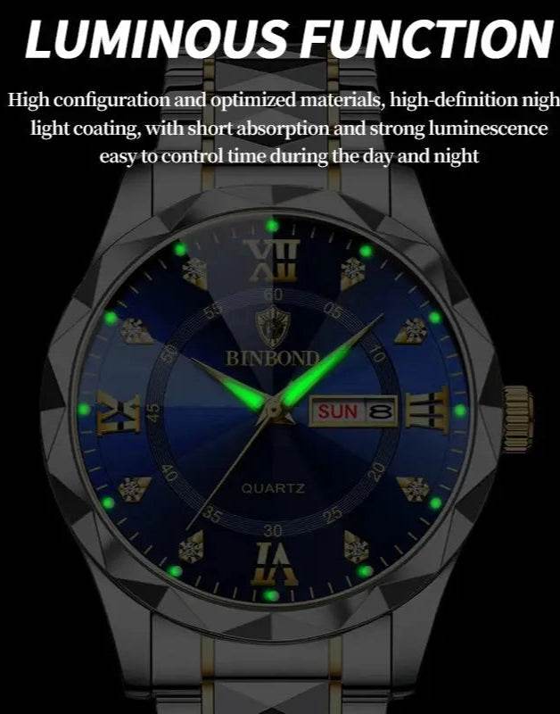 Top Brand Luxury Fashion Quartz Watch for Men
