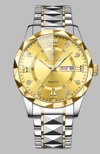 Top Brand Luxury Fashion Quartz Watch for Men M-gold