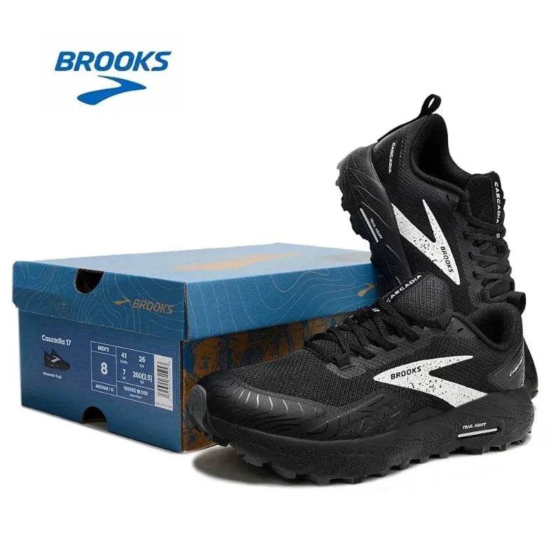 BROOKS Cascadia 17 Running Shoes for Men - Long-Distance Road Sports Training Casual Sneakers