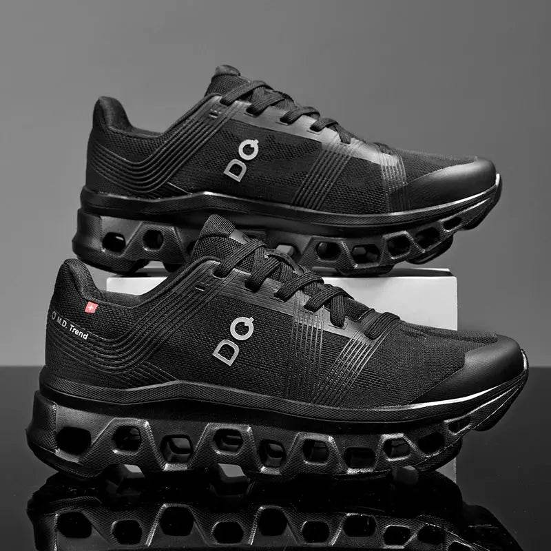 Casual Shock-Absorbing Sports Shoes for Off-Road Running black