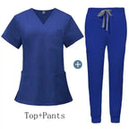 Comfort and Professionalism with Anti-Wrinkle Nursing Scrubs for Long Shifts 42118-Royal blue