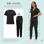 Comfortable and Colorful, Slim Fit, Women's Scrubs Sets, Jogger Style Pants