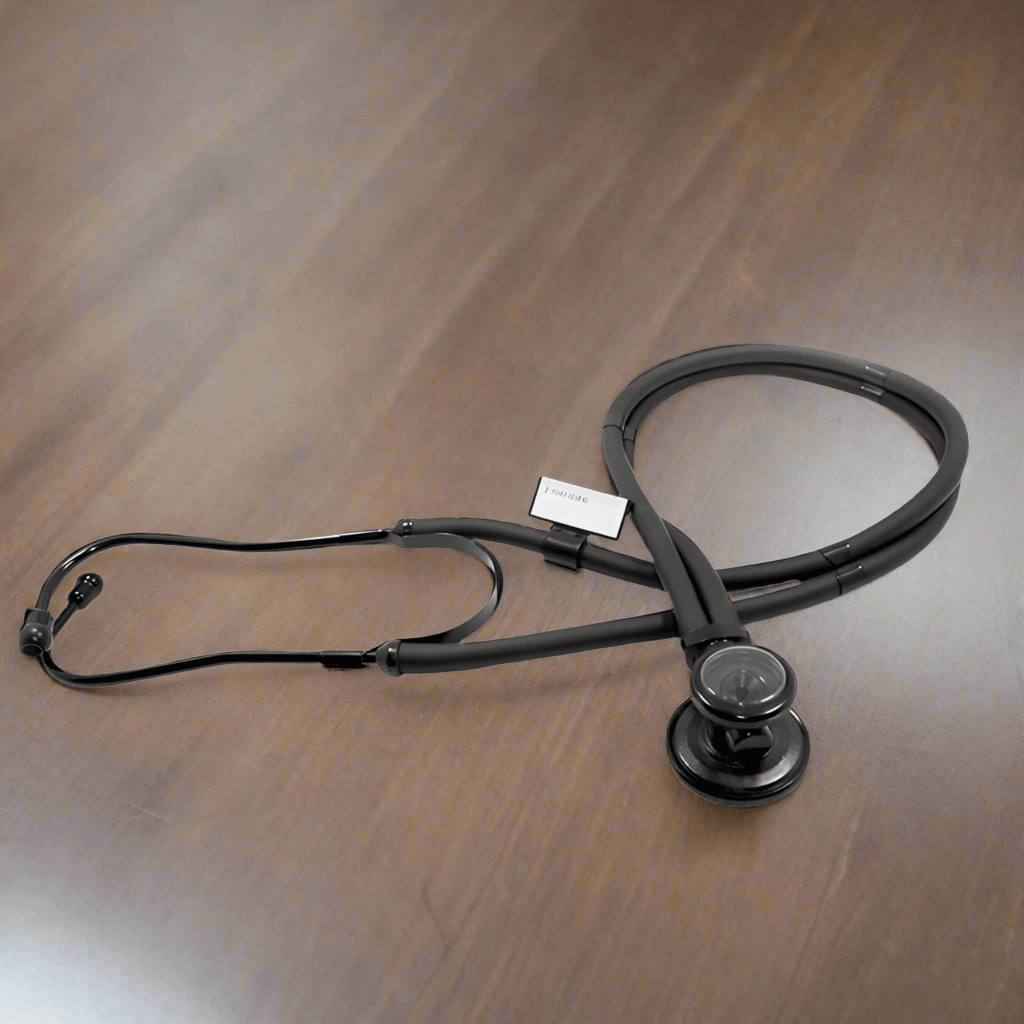 The Classic Black Doctor Cardiology Stethoscope - A Must-Have for Medical Professionals!