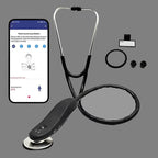 Digital Bluetooth Wireless Intelligent Electronic Stethoscope 40x Magnification-Comes With App Intelligent Bluetooth Electronic Stethoscope