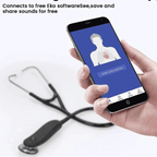 Digital Bluetooth Wireless Intelligent Electronic Stethoscope 40x Magnification-Comes With App