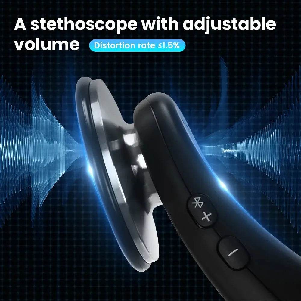 Digital Bluetooth Wireless Intelligent Electronic Stethoscope 40x Magnification-Comes With App