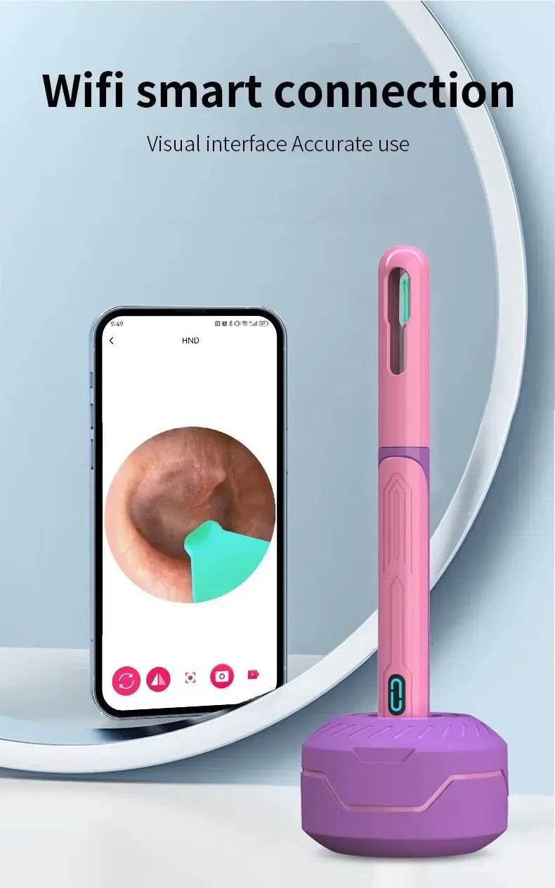 Camera Otoscope Earpick Set, USB C Charging Endoscope
