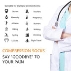 Compression Socks Men Women Running Sports Compression Stocking For Anti Fatigue Pain Relief Knee Prevent Varicose Veins Socks