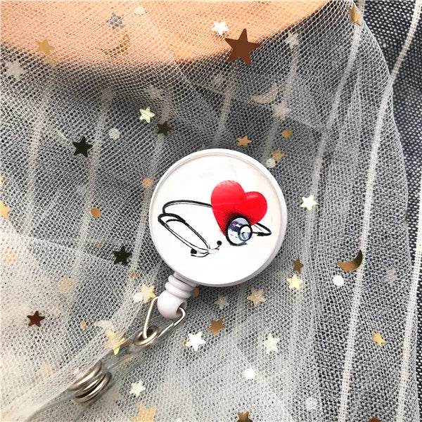 New Arrival Top Quality Retractable Doctor Nurse Badge Reel Fashion Cartoon cute Students ID Card Badge Holder Y20