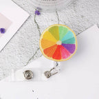 New Nurse Doctor Retractable Badge Reel with Horizontal Style Students ID Business Card Work Card Badge Holder Office Supplies