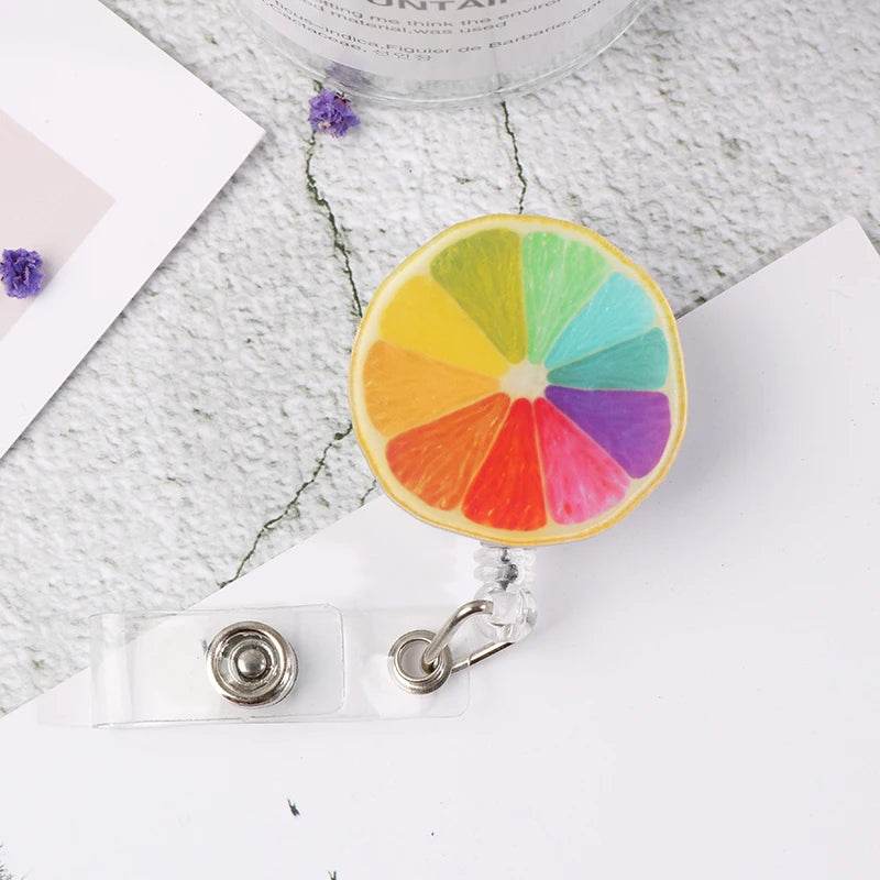 New Nurse Doctor Retractable Badge Reel with Horizontal Style Students ID Business Card Work Card Badge Holder Office Supplies