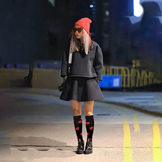 Men Women Socks Compression Socks Elastic Sports Beautiful Leg Nurse Stocking Jogging Climbing Cycling Flight Excercise