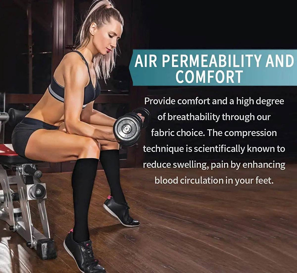 Compression Socks Men Women Running Sports Compression Stocking For Anti Fatigue Pain Relief Knee Prevent Varicose Veins Socks