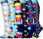Men Women Socks Compression Socks Elastic Sports Beautiful Leg Nurse Stocking Jogging Climbing Cycling Flight Excercise