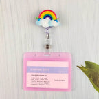 New Nurse Doctor Retractable Badge Reel with Horizontal Style Students ID Business Card Work Card Badge Holder Office Supplies