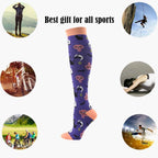 Compression Socks Men Women Running Sports Compression Stocking For Anti Fatigue Pain Relief Knee Prevent Varicose Veins Socks