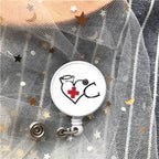 New Arrival Top Quality Retractable Doctor Nurse Badge Reel Fashion Cartoon cute Students ID Card Badge Holder Y21