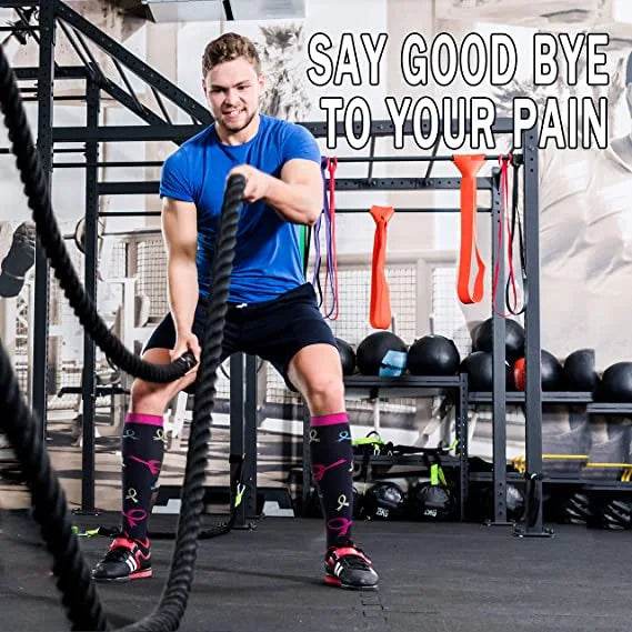 Men Women Socks Compression Socks Elastic Sports Beautiful Leg Nurse Stocking Jogging Climbing Cycling Flight Excercise