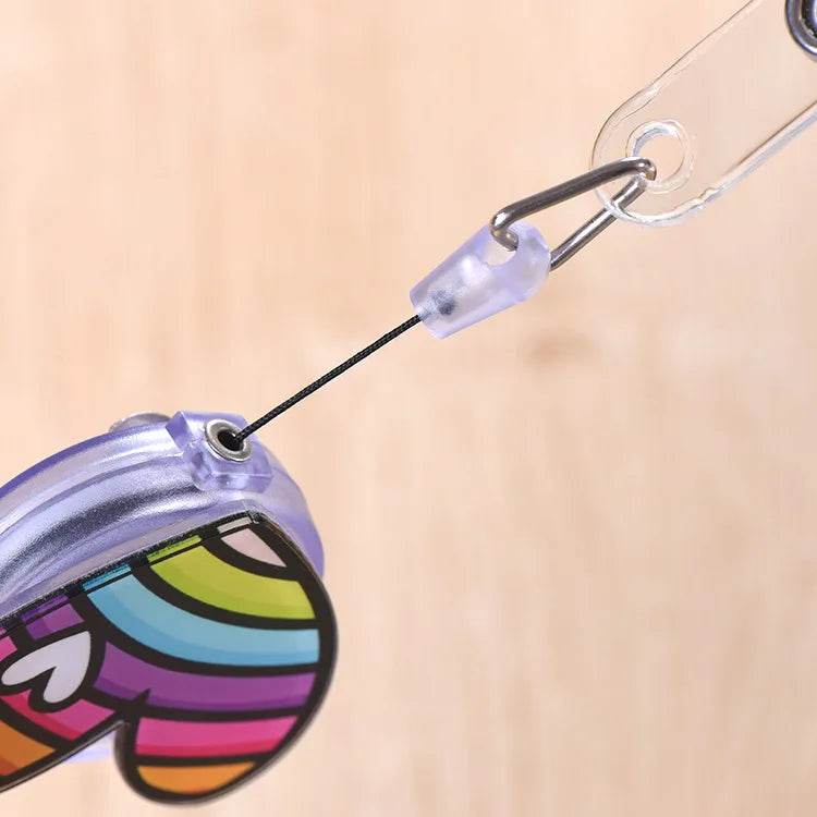 New Nurse Doctor Retractable Badge Reel with Horizontal Style Students ID Business Card Work Card Badge Holder Office Supplies