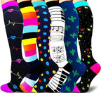 Men Women Socks Compression Socks Elastic Sports Beautiful Leg Nurse Stocking Jogging Climbing Cycling Flight Excercise