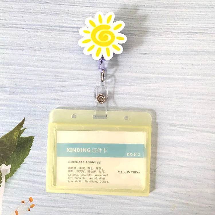 New Nurse Doctor Retractable Badge Reel with Horizontal Style Students ID Business Card Work Card Badge Holder Office Supplies