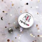 New Arrival Top Quality Retractable Doctor Nurse Badge Reel Fashion Cartoon cute Students ID Card Badge Holder