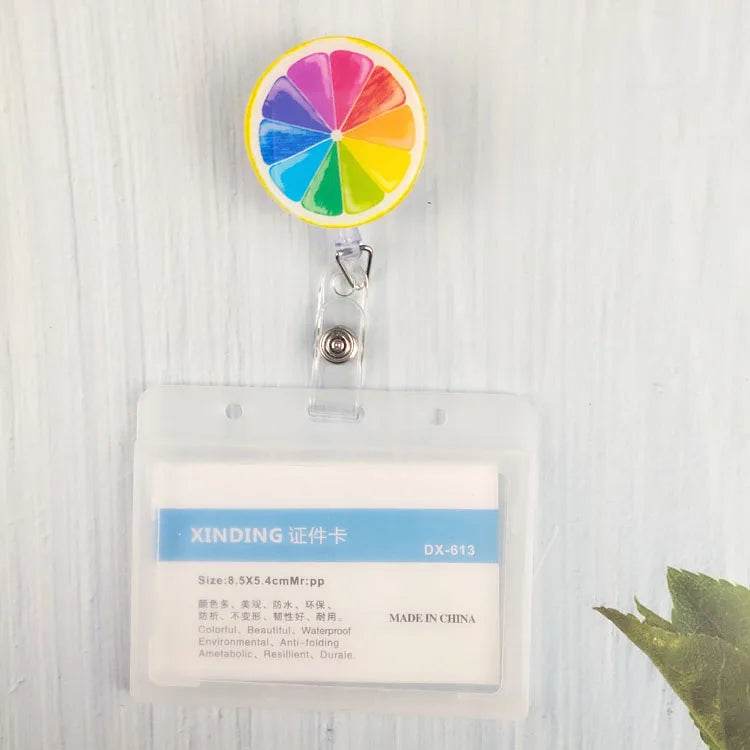 New Nurse Doctor Retractable Badge Reel with Horizontal Style Students ID Business Card Work Card Badge Holder Office Supplies