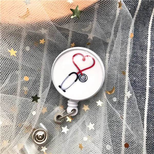 New Arrival Top Quality Retractable Doctor Nurse Badge Reel Fashion Cartoon cute Students ID Card Badge Holder Y17