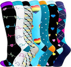 Men Women Socks Compression Socks Elastic Sports Beautiful Leg Nurse Stocking Jogging Climbing Cycling Flight Excercise