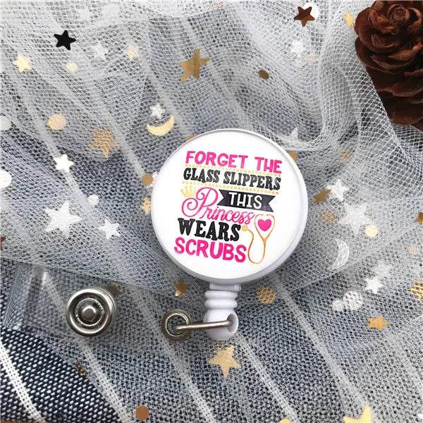 New Arrival Top Quality Retractable Doctor Nurse Badge Reel Fashion Cartoon cute Students ID Card Badge Holder Y10