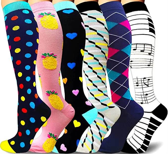 Men Women Socks Compression Socks Elastic Sports Beautiful Leg Nurse Stocking Jogging Climbing Cycling Flight Excercise