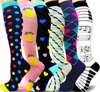 Men Women Socks Compression Socks Elastic Sports Beautiful Leg Nurse Stocking Jogging Climbing Cycling Flight Excercise