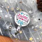 New Arrival Top Quality Retractable Doctor Nurse Badge Reel Fashion Cartoon cute Students ID Card Badge Holder Y12